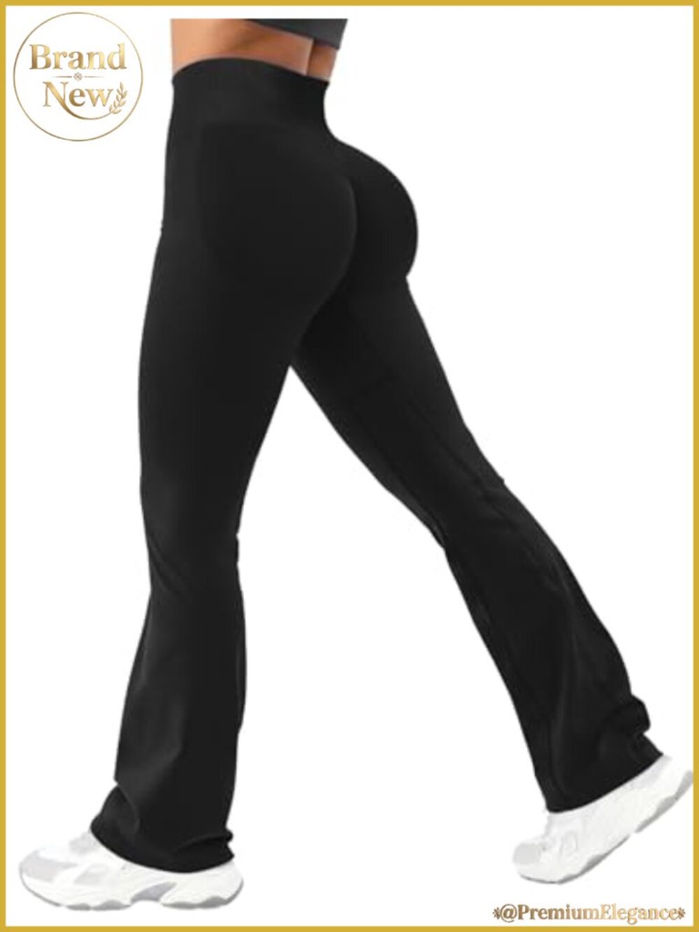 Ieumaz Seamless Flare Leggings Butt Lifting Scrunch Yoga Pants